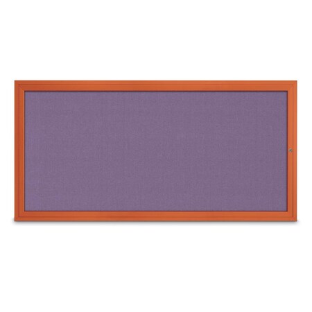 United Visual Products Slim Enclosed Corkboard, 24"x36", Bronze Alum Frame/Pearl UVEB2436-BRONZE-PEARL